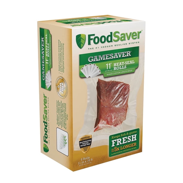 Rollo para sellado al vacío FoodSaver GameSaver 28 cm x 4,9 m libre de BPA