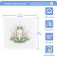 thumbnail image 4 of Coolnut 2 PCS Funny Frog Doing Yoga Towels Cotton Washcloths Set,Quick Drying & Absorbent Soft Bathroom Hand Towel Lightweight & Portable Fingertip Towel Decor Gift, 4 of 7