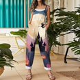 thumbnail image 5 of 2026 New Halloween Overalls for Women Linen Sleeveless Plus Size Print Jumpsuits Spaghetti Strap Rompers, 5 of 6