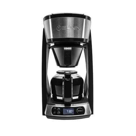BUNN HB Heat N Brew Programmable 10-Cup Drip Coffee Maker, Black/SST, 46500.0003