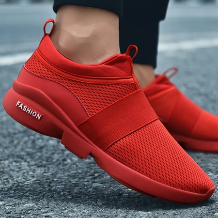 

Damyuan Mens Casual Walking Shoes Lightweight Athletic Running Sports Slip on Shoes Breathable Mesh Sneakers for Men
