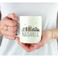 thumbnail image 3 of Koyal Wholesale Colorful City Skyline Graphic Ceramic Coffee Mug, Nashville, 3 of 5