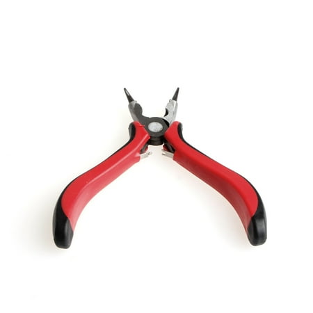 

TIERPOP Round Nose Pliers 5.07 inches 130mm Polished Head Comfort Grip Rubber Handle