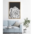 thumbnail image 1 of PixonSign Framed Wall Art Print Set White Rose Succulent Floral Cactus Photography Modern Art Chic Relax/Calm Grey Dark Black and White for Living Room, Bedroom, Office - 24"x36" Natural, 1 of 5