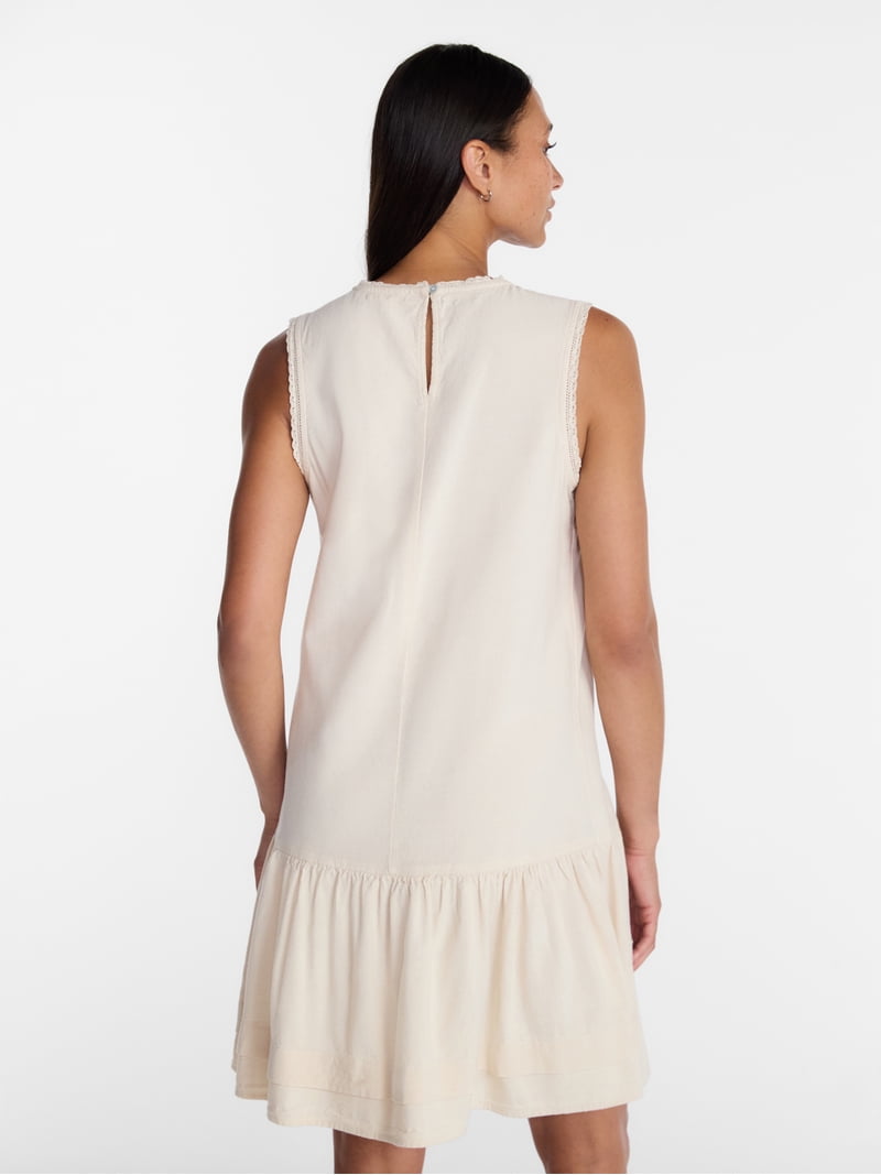 Time and Tru Women's Linen Blend Shift Dress, Sizes XS-XXXL - Walmart.com