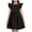 Black, variant on Girls' Dresses Fly Sleeve Dress Dance Party Dresses Spring And Summer Simple Style Clothes 4-12 Years