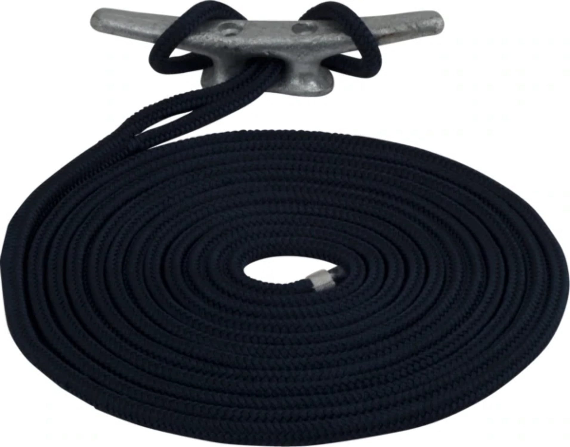 Dog Line Double Braid Nylon LINE 3/8"X20' BLUE (302110020BL-1 Dock Lines 3/8