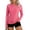#0164-Hot Pink, variant on Rash Guard for Women Sun Protection Long Sleeve Workout Tops with Pockets Dry Fit Hiking Swim Shirt