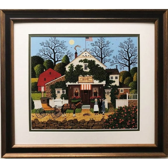 Charles Wysocki "Small Talk" New CUSTOM FRAMED Art Generic