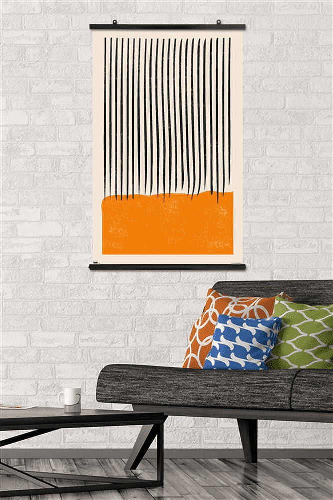 Geometric - Orange Wall Poster, 22.375" x 34"