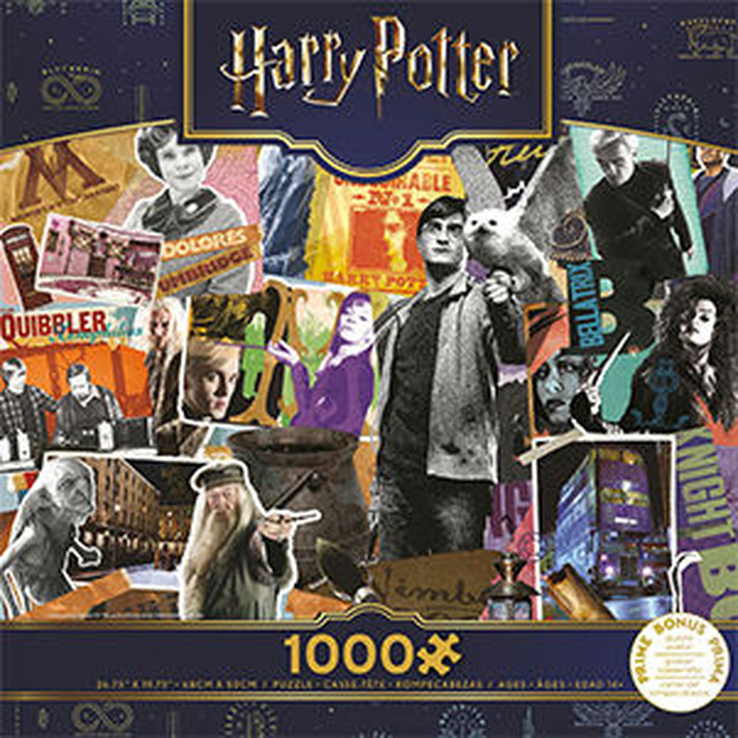 Ceaco Harry Potter Collage 1000-Piece Interlocking Jigsaw Puzzle for Adults Ages 14+