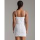 thumbnail image 3 of Minivestido BELLA BARNETT blanco con tirantes finos y espalda para mujer, 3 of 4