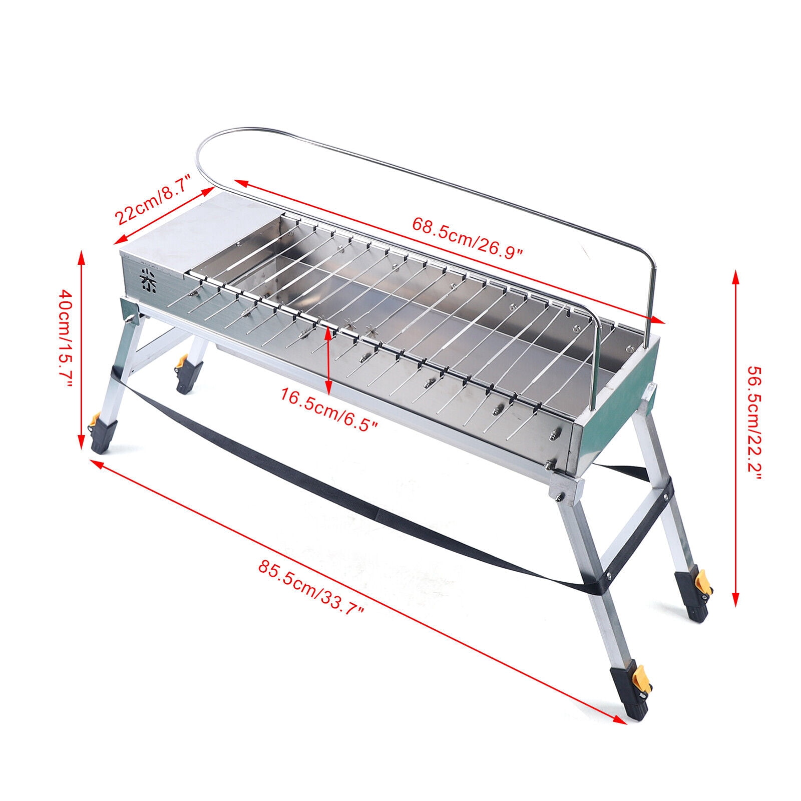 Electric Charcoal Grill Automatic Flip Barbecue Stove Outdoor BBQ 17X Roast Rods