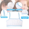 thumbnail image 2 of Guardurnaity 8 piezas de sujetadores elásticos con correa para el hombro para mujer, bralettes para niñas escolares, sujetadores de gimnasia para Ropa interior, 2 of 6