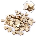 thumbnail image 3 of 50pcs Blank Heart Shaped Wood Slices for DIY Crafts Embellishments 40mm Thickness 3mm, 3 of 7