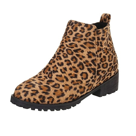 

Fsqjgq Boots Women Leather Autumn Winter Large Size England Style Leather Dress Boots Fashionable Middle Tube Leather Boots Daily Casual Shoes Walking Cam Boot D 40