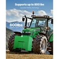 thumbnail image 4 of KFFKFF Ballast Box, 3-Point Category 1 Tractor Ballast of 800lbs Capacity, for 2 Inch Hitch Receiver, Heavy-Duty Steel 4.3 ft³ Large Volume Loader Attachment with Sliding Door, Green, 4 of 9