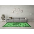 thumbnail image 3 of Ahgly Company Indoor Square Animal Emerald Green Traditional Area Rugs, 7' Square, 3 of 4