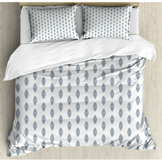 Feather Duvet Cover Set King Size Pattern With Feathers In