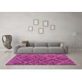thumbnail image 3 of Ahgly Company Indoor Round Abstract Purple Modern Area Rugs, 6' Round, 3 of 4