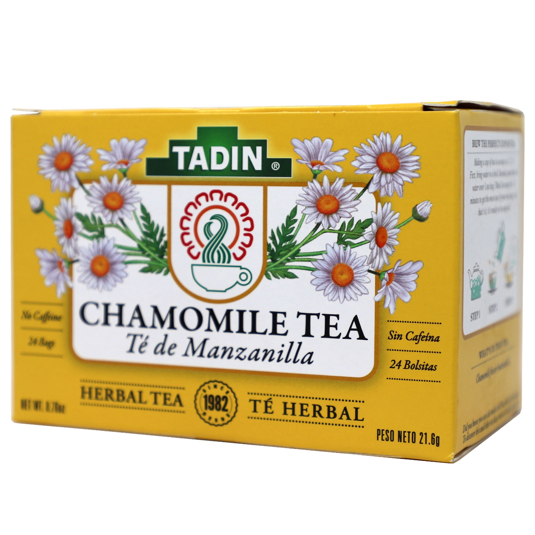 Flor de Manzanilla 4 onzas Te Chamomile Tea 4 Oz. – Natural de