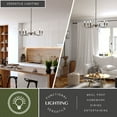 thumbnail image 3 of Annabelle 6 Light Black Farmhouse Candelabra Chandelier, 3 of 13