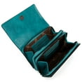 thumbnail image 6 of Wrangler Flap CrossBody Purse for Women Small Shoulder Bag with Chain Strap, Turquoise, 6 of 8