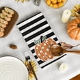 thumbnail image 6 of Sm:)e Hello Pumpkin Fall Thanksgiving Kitchen Dish Towels Set of 2, Striped, 18 x 26 Inch, Orange, 6 of 6