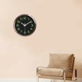 thumbnail image 4 of Reloj de pared luminoso BLESIY Negro, Luz de noche, Relojes colgantes que No hacen tictac, Relojes de Cocina silenciosos, 4 of 8