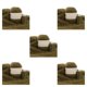 thumbnail image 3 of Yuarrent Bufanda de invierno de 50g y 20g, juego de bolas de hilo para tejer, mantas, Kit de hilo de ganchillo, suministros para tejer tejidos a Marrón Verde 5Conjunto, 3 of 6