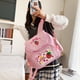 thumbnail image 4 of Mochila Kawaii School Bag Lindo Panos Bordado Fresa para Chicas Adolescentes, 4 of 9