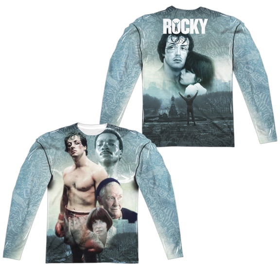 Rocky - Montage (Front/Back Print) - Regular Fit Long Sleeve Shirt - XXX-Large