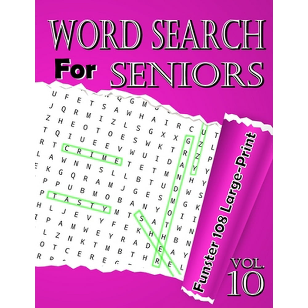 108 Large Print: word search for seniors Vol 10 : Funster 108 Large