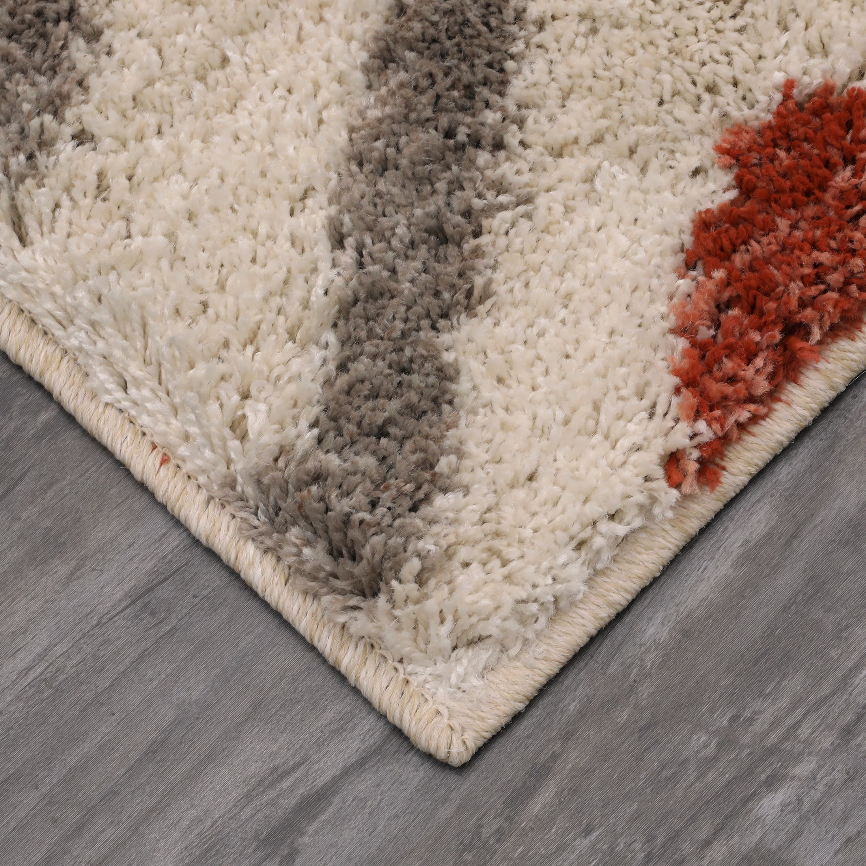 Mohawk Laguna Tribal Diamond Coral Area Rug, 5' x 8'