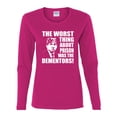 thumbnail image 2 of Wild Bobby, Office Prison Mike Dementors Michael Scott, Pop Culture, Women Graphic Long Sleeve Tee, Fuschia, X-Large, 2 of 4