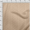 thumbnail image 3 of oneOone Cotton Jersey Light Brown Fabric Floral Quilting Supplies Print Sewing Fabric By The Yard 58 Inch Wide, 3 of 5