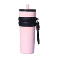 thumbnail image 2 of Vaso térmico de acero inoxidable portátil de alto rendimiento de 710 ml a prueba de fugas deportivo rosa, 2 of 9