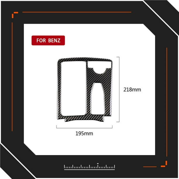 Embellecedor De Cubierta De Panel De Soporte De Vaso De Agua Central De Fibra De Carbono Para Mercedes Benz Clase C W204 2008-2013 Lhd Abs Accesorios De Estilo De Coche Eigraketly VI005434-00