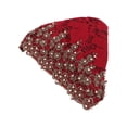 thumbnail image 4 of Hair Turbans, Turban Head Wraps Direct Use Safe Comfortable  For Gift For Women For Daily Use Maroon, 4 of 8