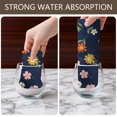 thumbnail image 6 of 2 Pcs Pioneer Flower Floral Print Pattern Kitchen Towels, Funny Microfiber Dish Towel Set, 18" X 26" Tea Towels, 6 of 6