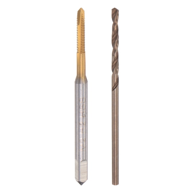 Unique Bargains M2 x 0.4 Spiral Point Thread Tap and 1.6mm Drill Bit Set Cobalt High Speed Steel
