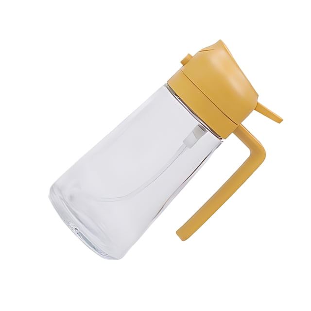 Toystoory Dispensador y pulverizador de aceite versátiles para cocinar cómodamente Material de calidad alimentariaHecho de botella Cocina y Comedor naranja