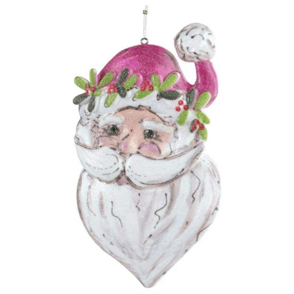 5.5" Pink Santa Ornament