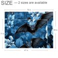 Bats Modern Geometric Polyester Area Rug Stylish RightAngle Floor