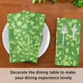 thumbnail image 5 of Iauyy Satin Napkins Set of 4- Floral- Green DIY Printing Decoration Cloth Napkin- Easy Care for Home/Party, 5 of 8