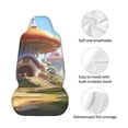thumbnail image 4 of Yiaed Cute Mushroom Town Print Car Seat Covers,Universal Auto Seats Protector Fits for Car,SUV Sedan,Truck,Automotive Seat Covers & Accessories, 4 of 5