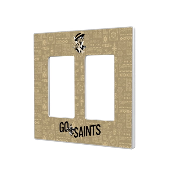New Orleans Saints 2024 Illustrated Limited Edition Double Rocker Light Switch Plate