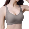 thumbnail image 3 of kamemir Wireless Bra Women's One Smooth Posture Boost Back Underwire Bra Dark Gray,M, 3 of 4