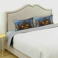 thumbnail image 3 of Halloween Pumpkin Cat Satin Pillowcase for Hair and Skin Silk Pillowcase, Standard Size(20x26 inches) - Slip Cooling Satin Pillow Covers with Envelope Closure（482） Home Decor Gifts, 3 of 7