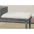 thumbnail image 3 of Furniture of America Bonnar 1-Drawer Accent Bench, Gray, 3 of 5